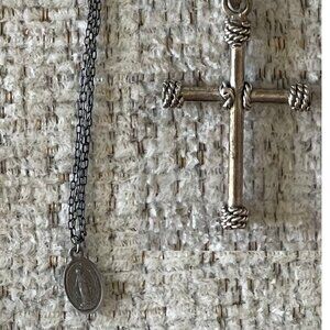 Cross Necklace Pendant & Miraculous Bracelet